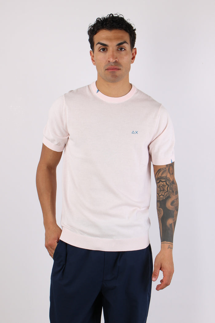 Maglia Girocollo M/m Filo Rosa