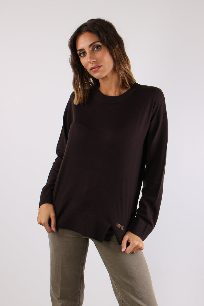 Maglia M/l Spacchetti Misto Lana Mole-4