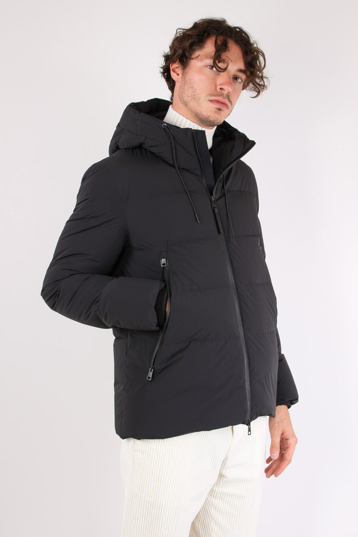 Piumino Zip Nero-8