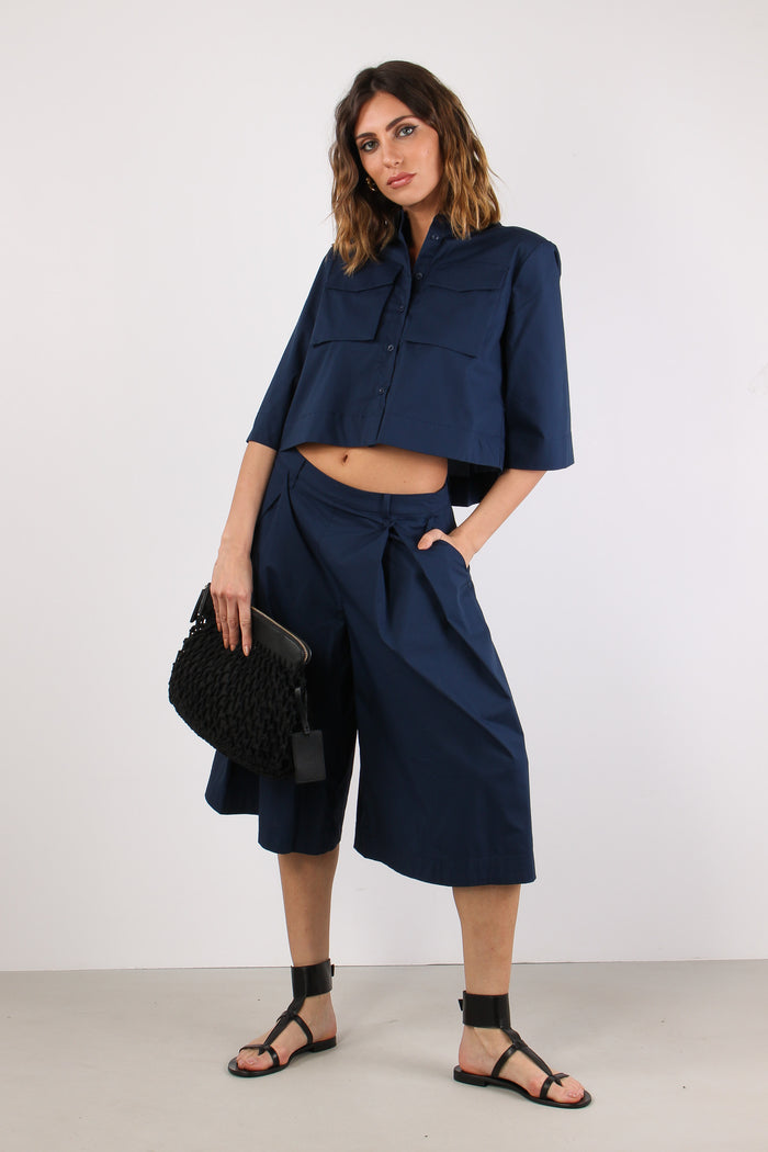 Pantagonna Cotone Navy Blue-5