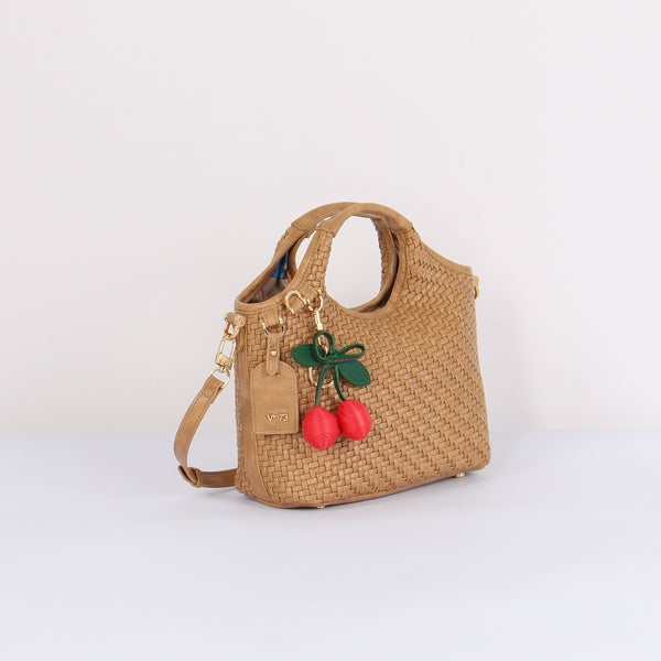 Zelda Shopping Mini Intreccio Sabbia-2