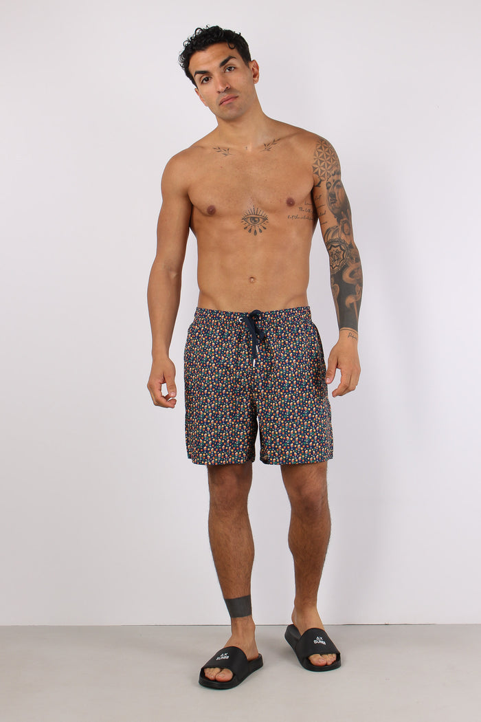 Costume Pantalone Fantasia Navy Blue-3