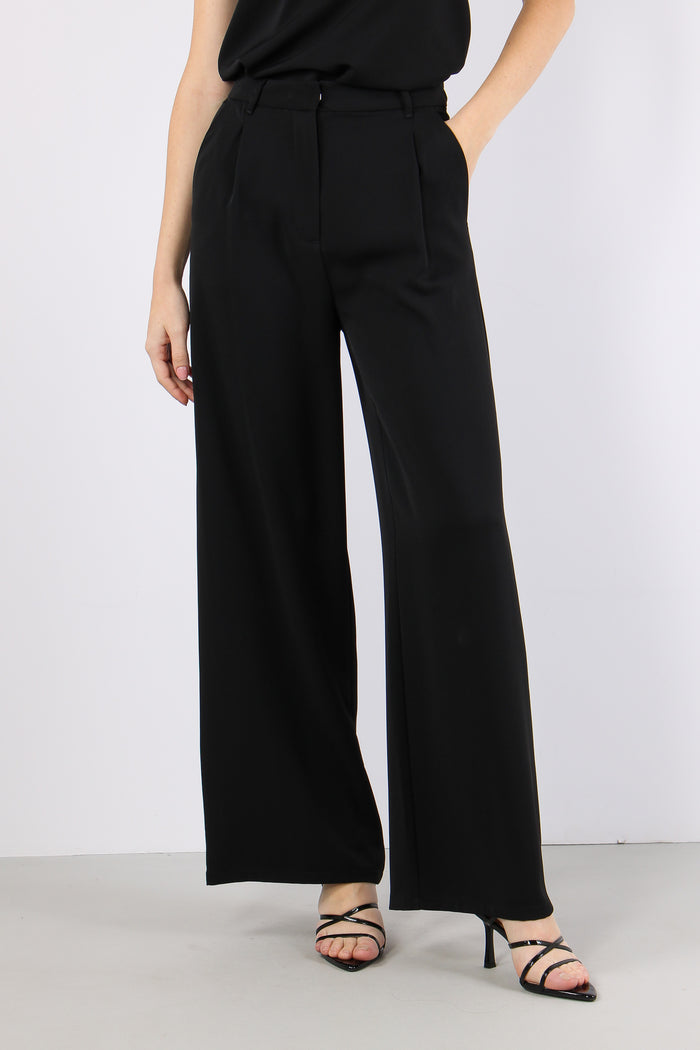 Pantalone Viscosa Tasche Nero-2