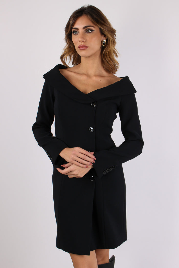 Rosemarie Abito Omerale Botton Nero Limousine-4