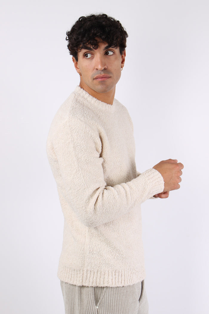 Girocollo Boucle Ecru-4