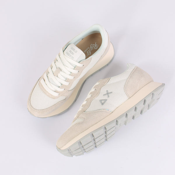 Sneakers Ally Glitter Textile Bianco-2