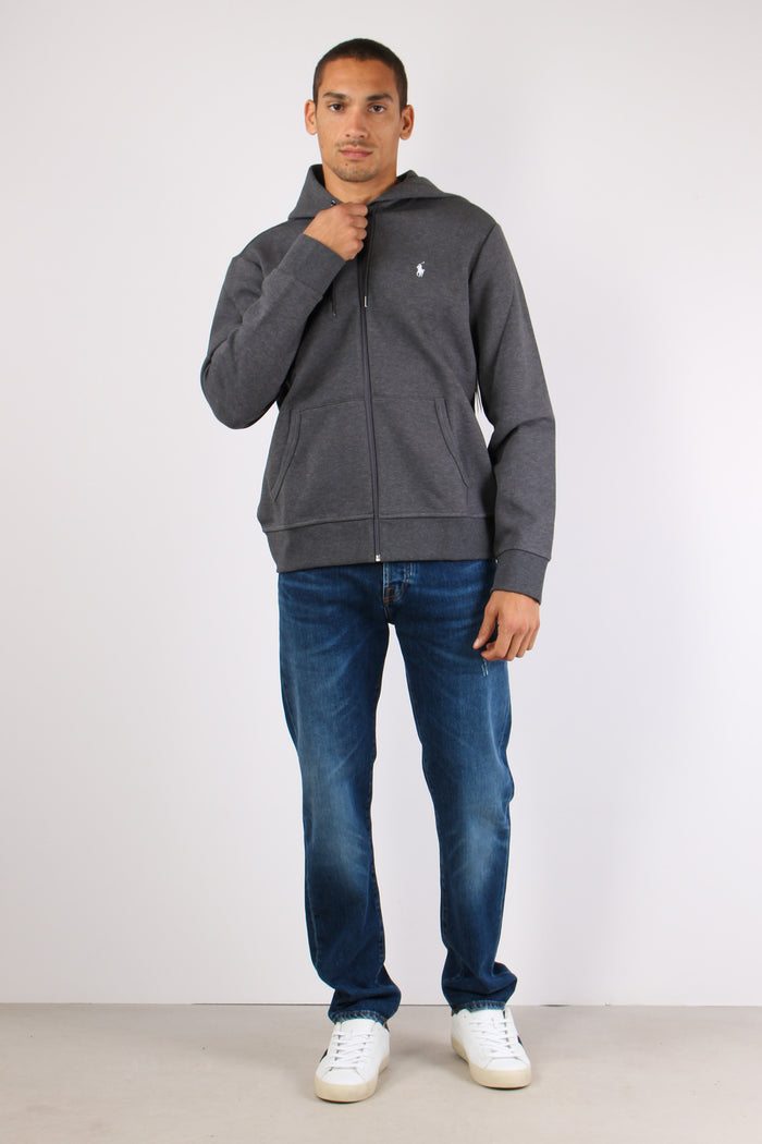 Felpa Tecnica Zip Cappuccio Double Kntbarclay