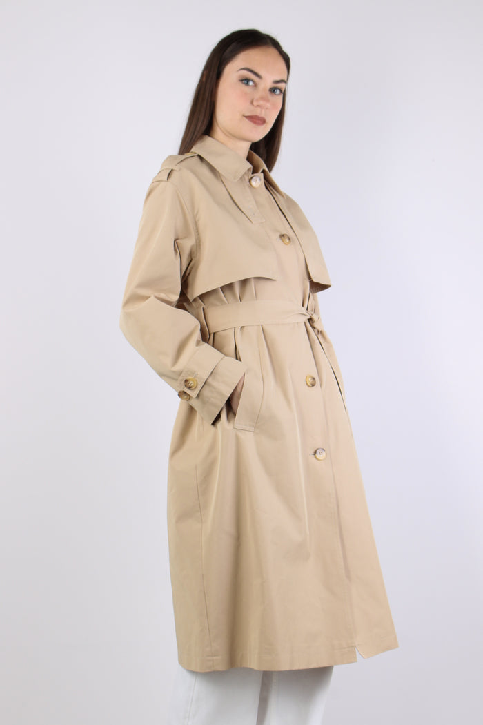 Trench Cintura Foulard Cream Beige-10