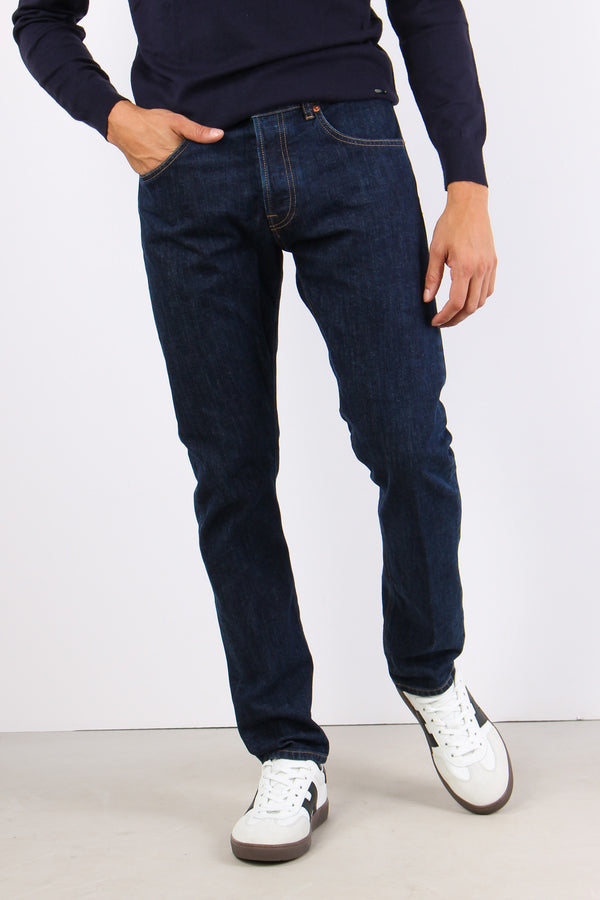 Icon Denim Pulito Risvolto Denim Scuro-2