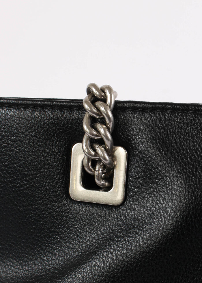 Shopping Maxi Logo Rilievo Nero-7