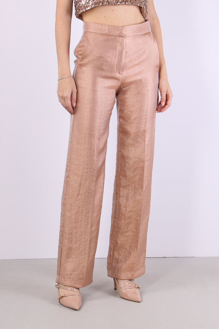 Pantalone Fluido Spalmato Blush-3