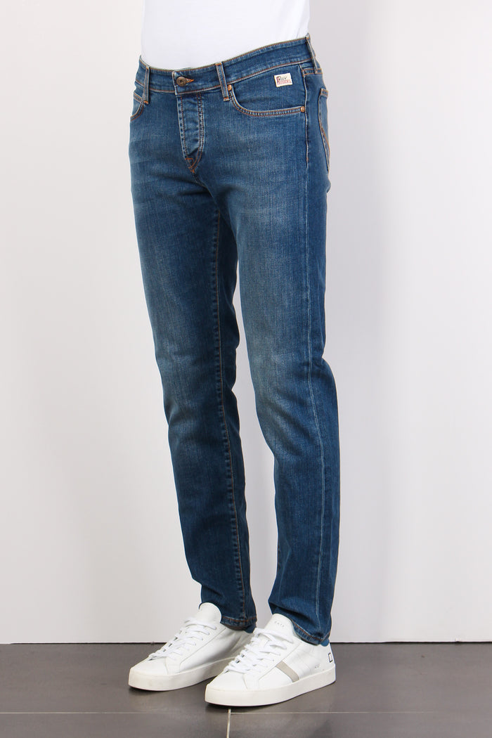 Denim Slim Fit Denim Medio-7