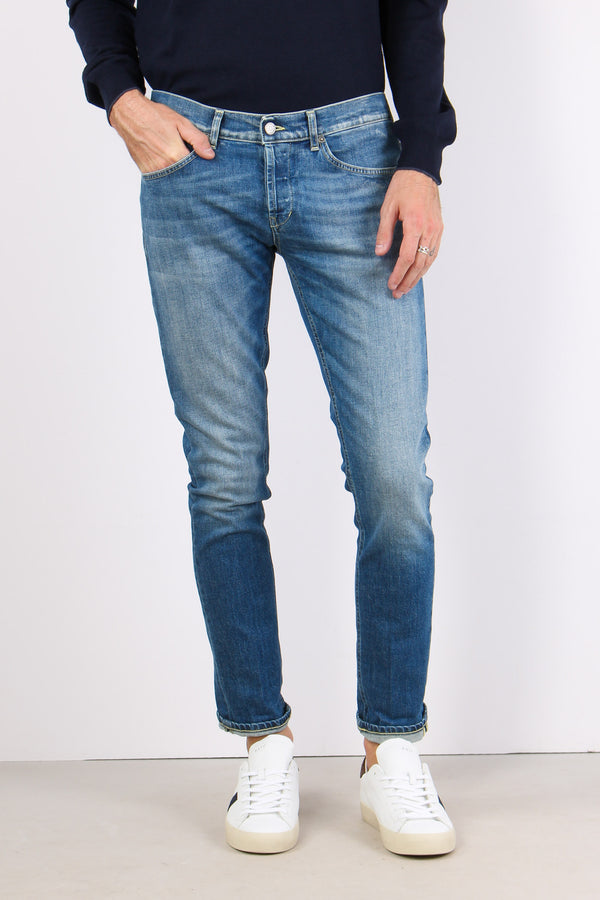 George Denim Pulito Risvolto Denim Chiaro-2