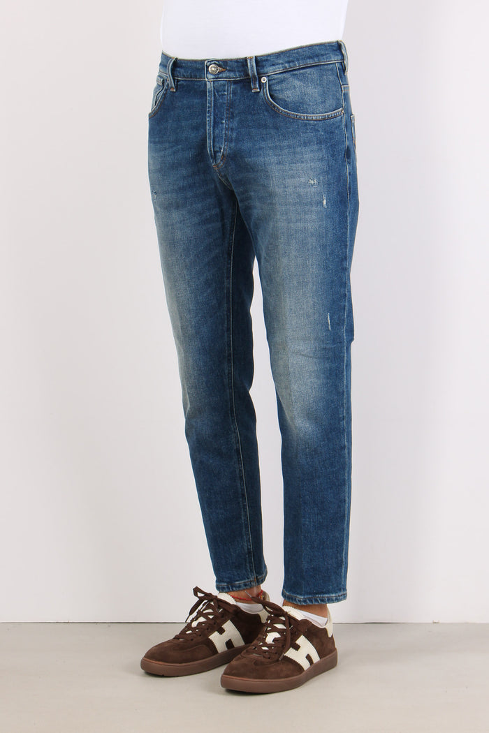 Brighton Denim Carrot Rotture Denim Medio-3