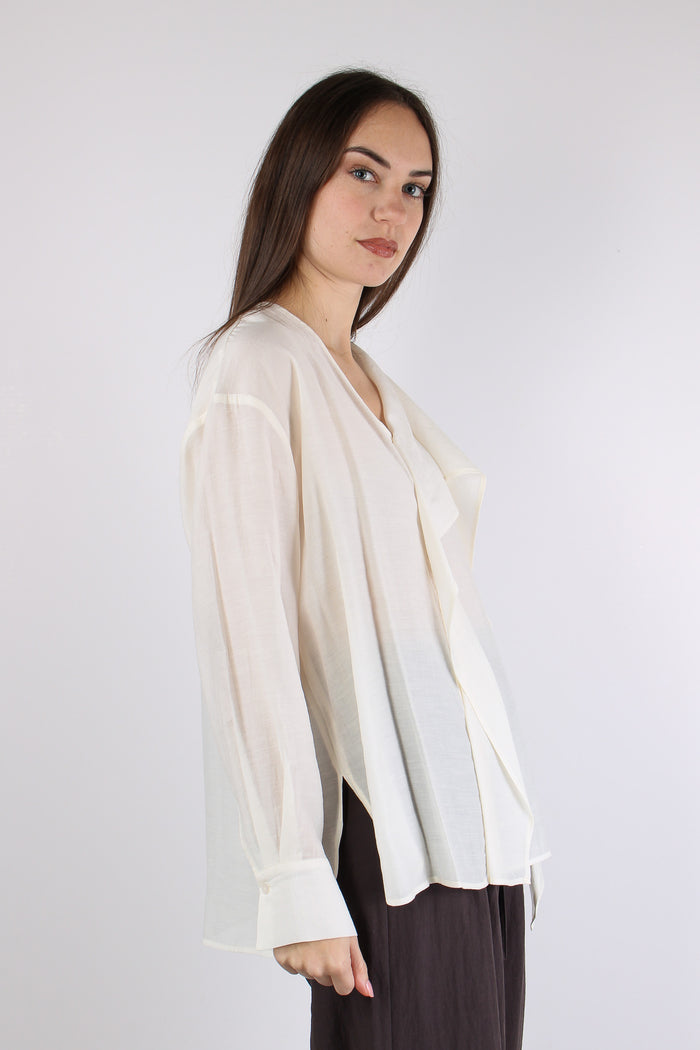 Blusa Scavo V Rouge Bianco-7