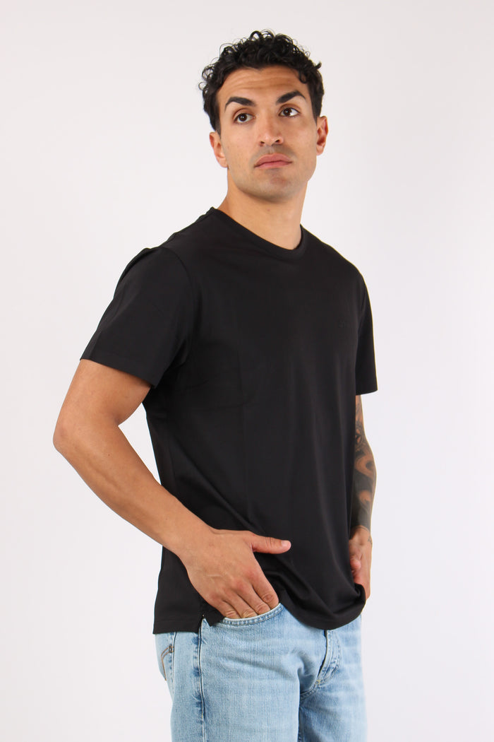 T-shirt Piquet Tecnica Nero-4
