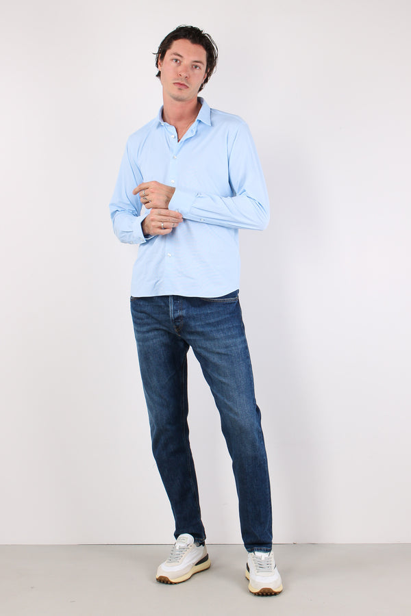 Camicia Tessuto Tecnico Micro Fantasia White