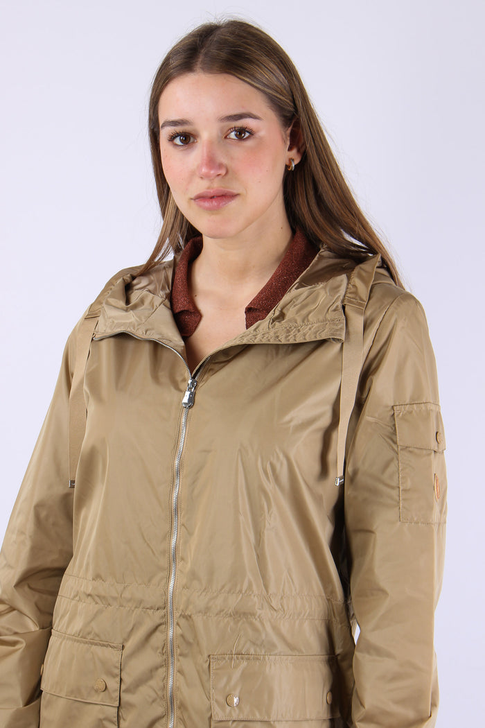 Diletta Parka Nylon Tasca Topp Stardust Beige-6