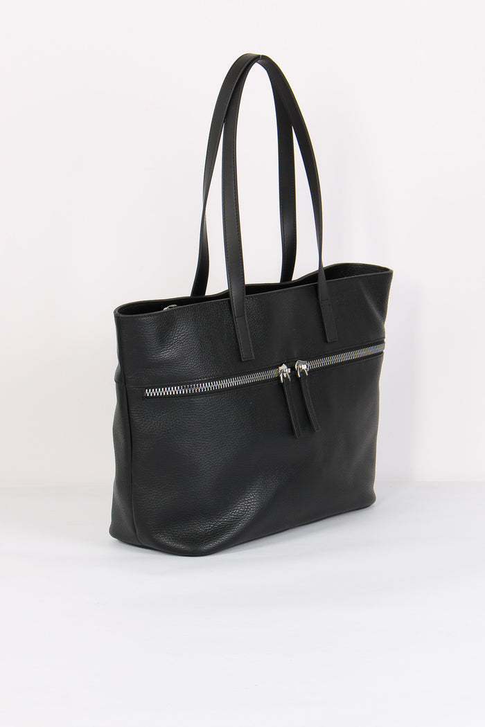 Corallina Shopping Zip Grande Black-6