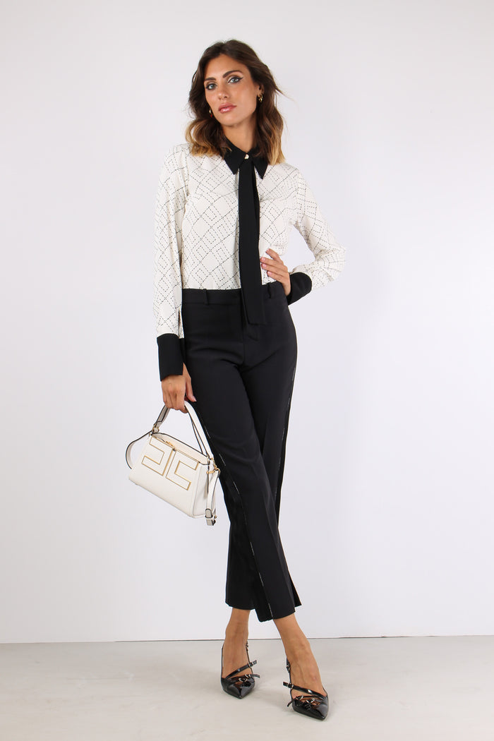 Blusa Cravatta Milk/nero-6