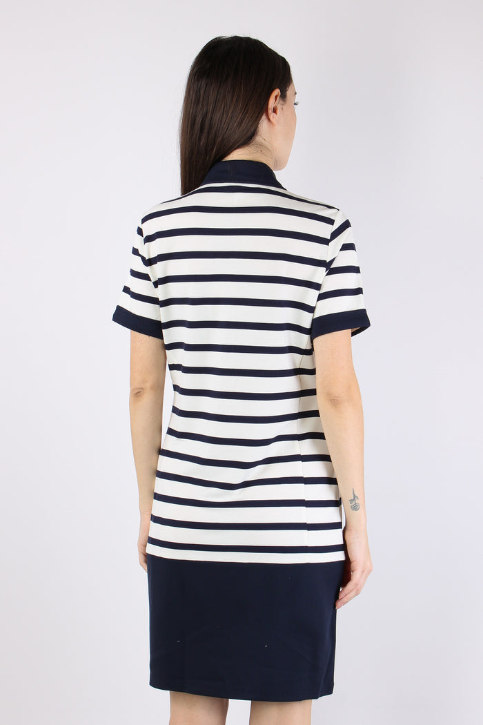 Abito Polo Jersey Riga White/blue-5