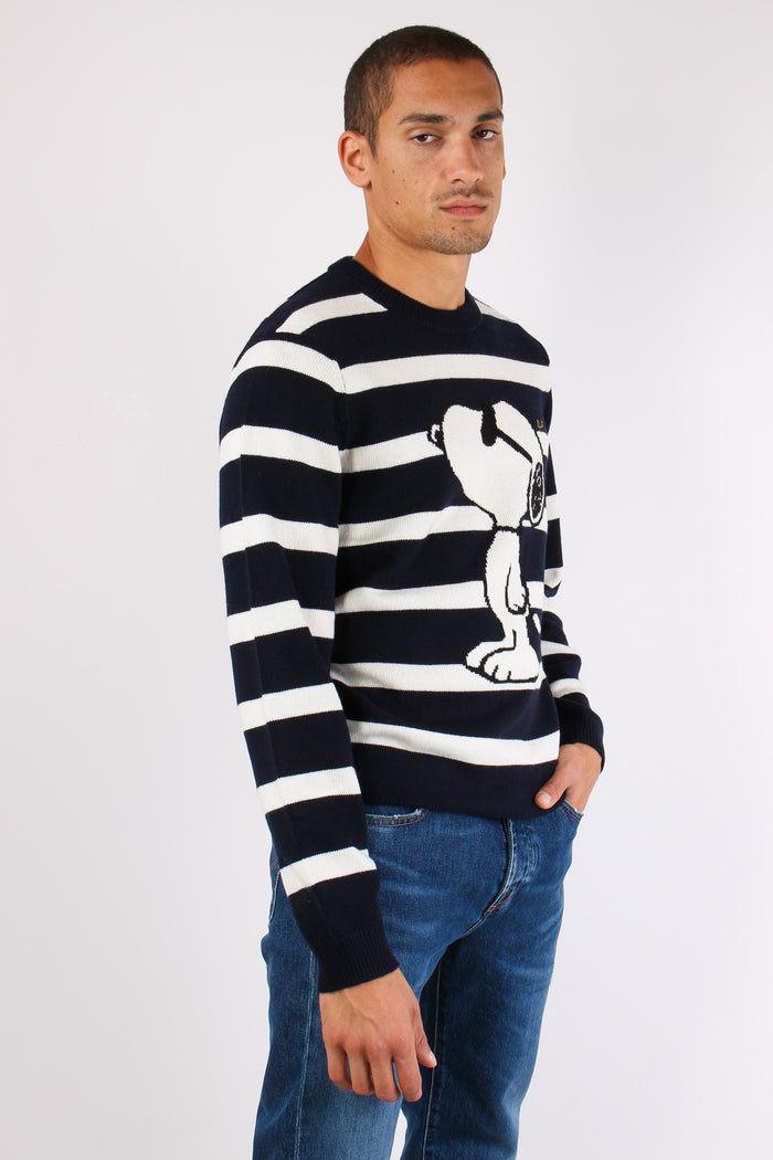 Maglia Riga Snoopy Navy/bianco-6