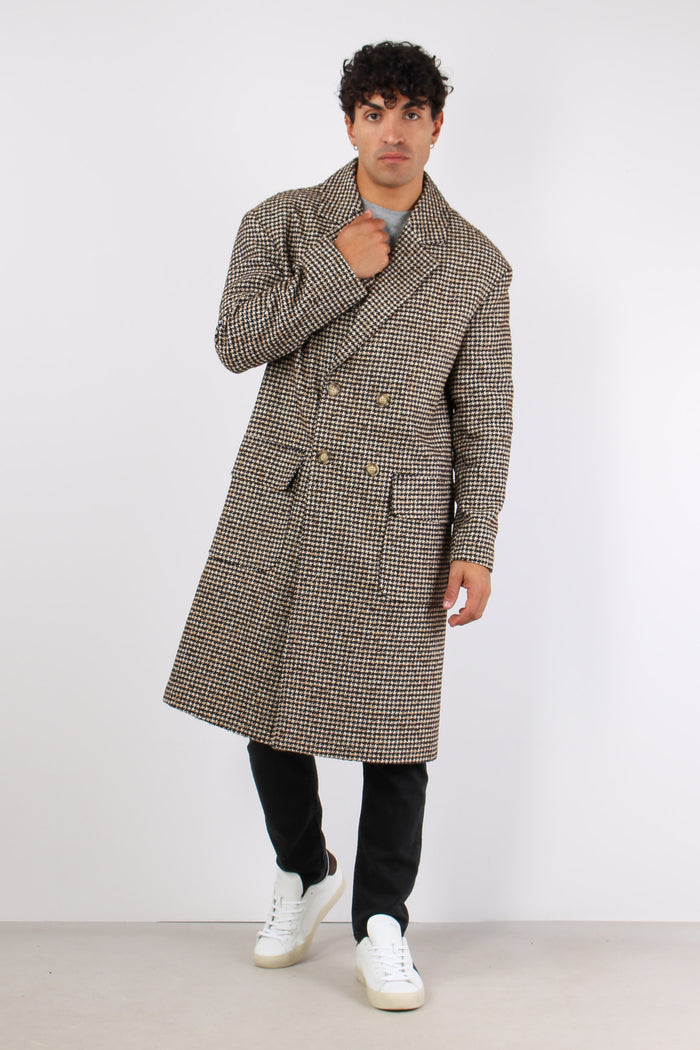 Cappotto Pied De Poule Flanell Moro