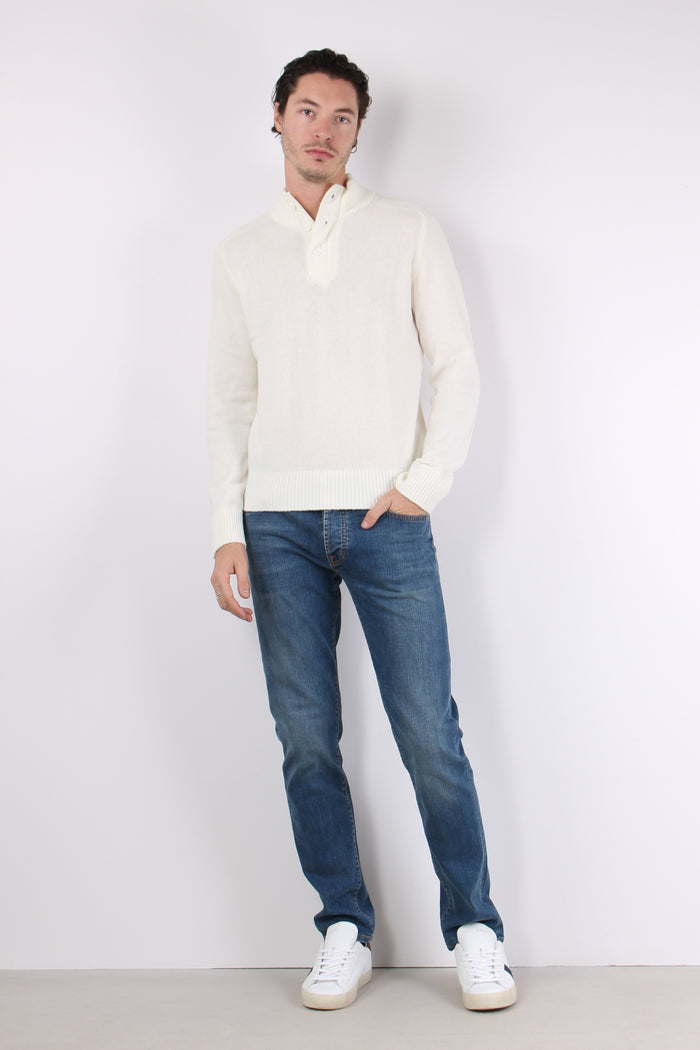 Collo Alto  Cotone Off White-2