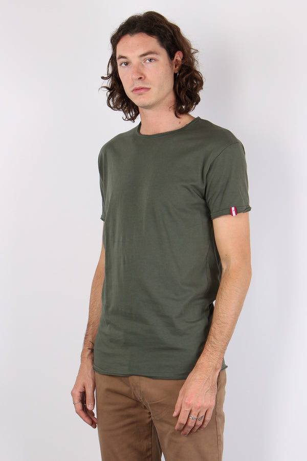 T-shirt Manica Corta Cotone Militare-2