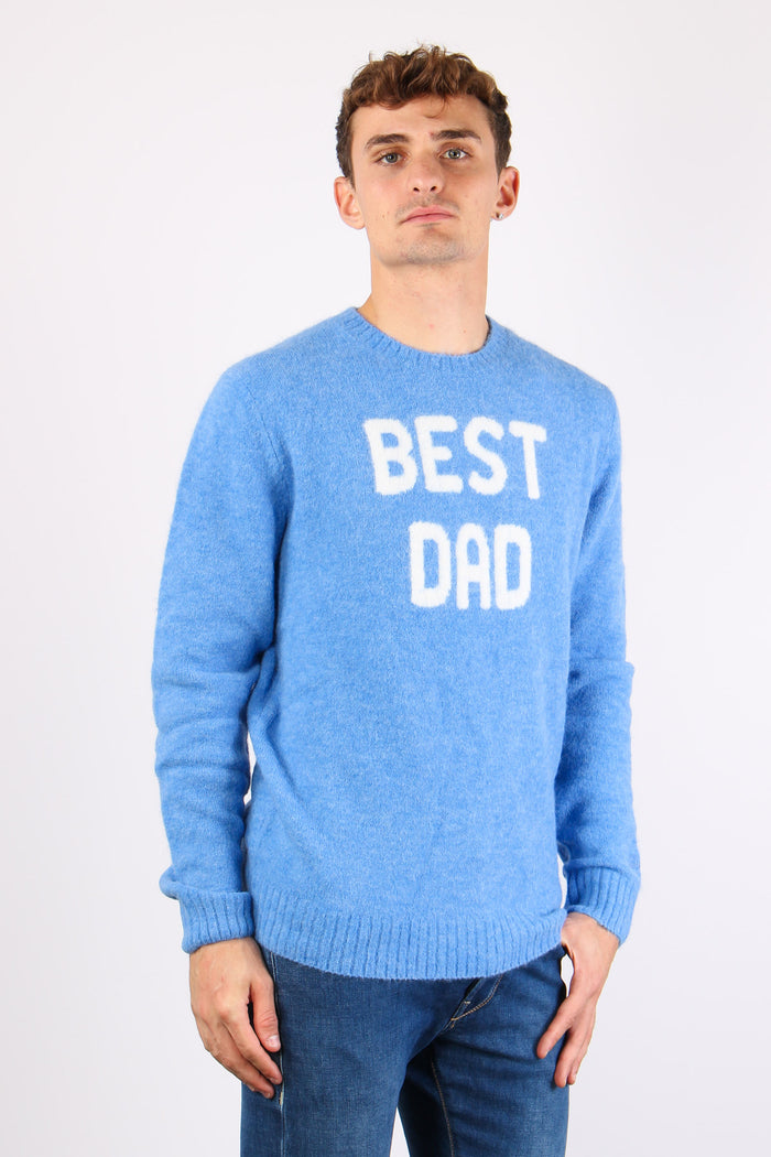 Maglia Girocollo Ricamo Stretch Best Dad-4