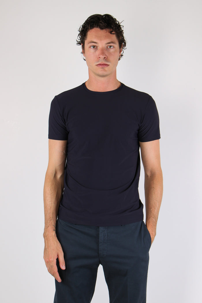 T-shirt Tessuto Tecnico Blu-2