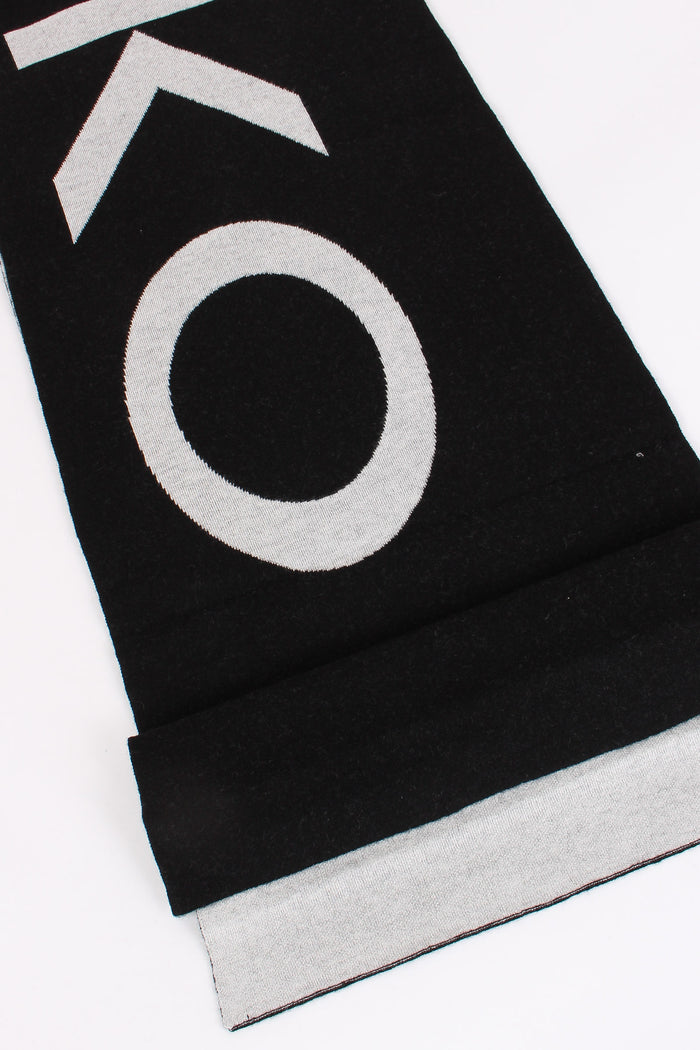 Serbia Sciarpa Logo Nero/bianco-5