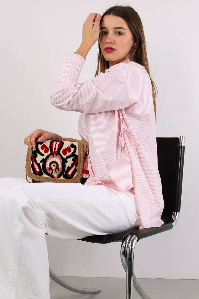 Camicia Riga Fiocchetti Latera Bianco/rosa-8