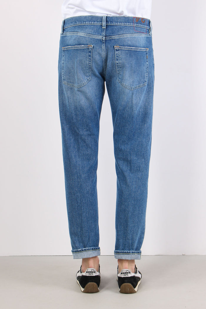 Icon Denim Regular Risvolto Denim Chiaro-5