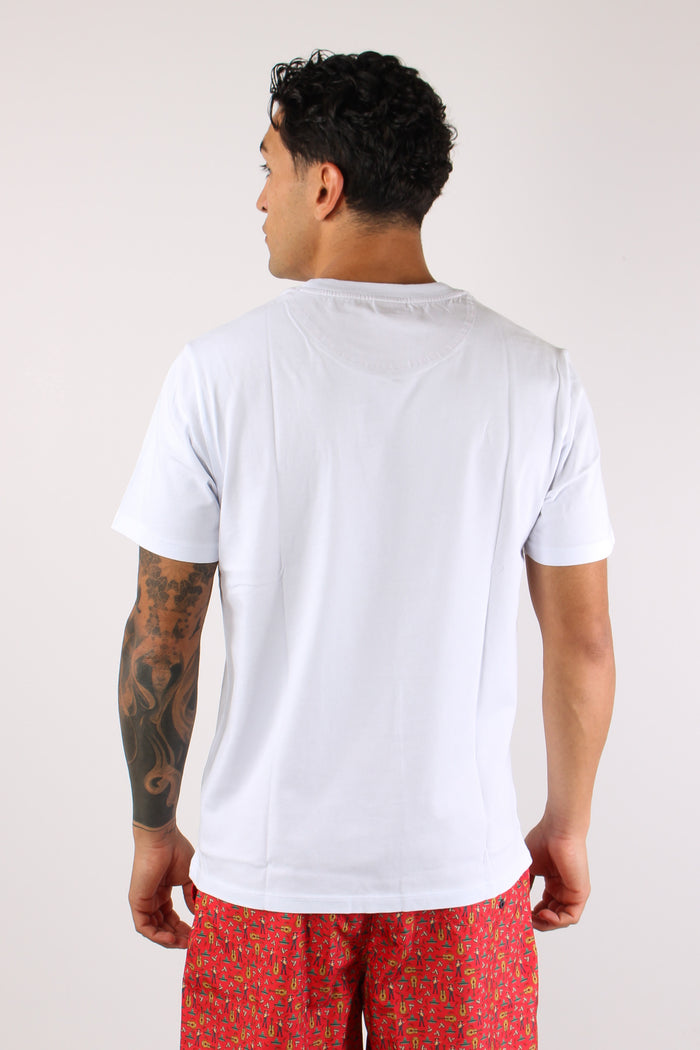T-shirt Taschino Fantasia Bianco/rosa-4