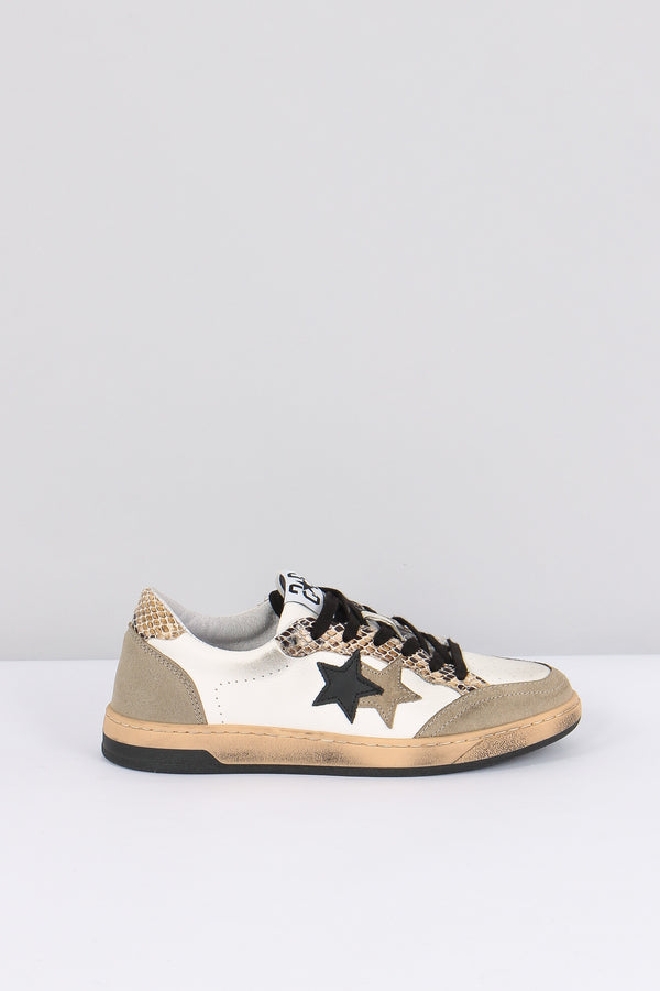 Sneakers Week Star Pitone Bianco/nero