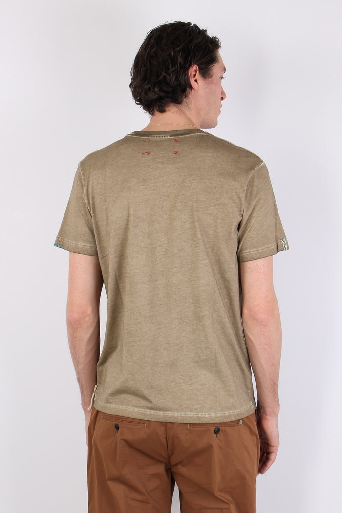 T-shirt Ricamo Cactus Brown-6