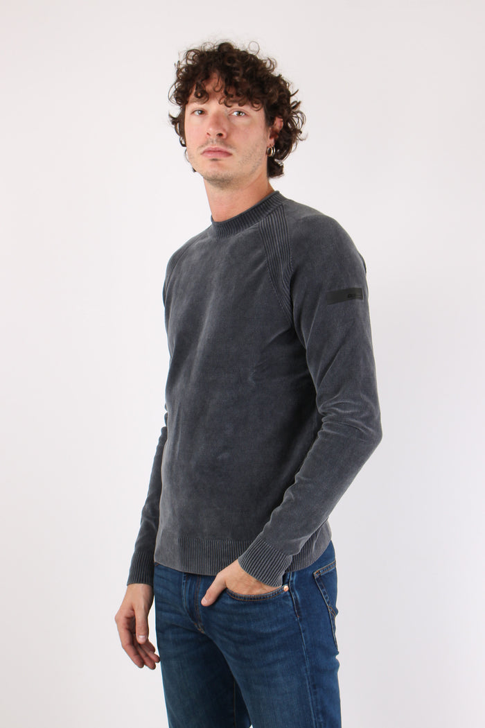 Girocollo Ciniglia Blue Black-6