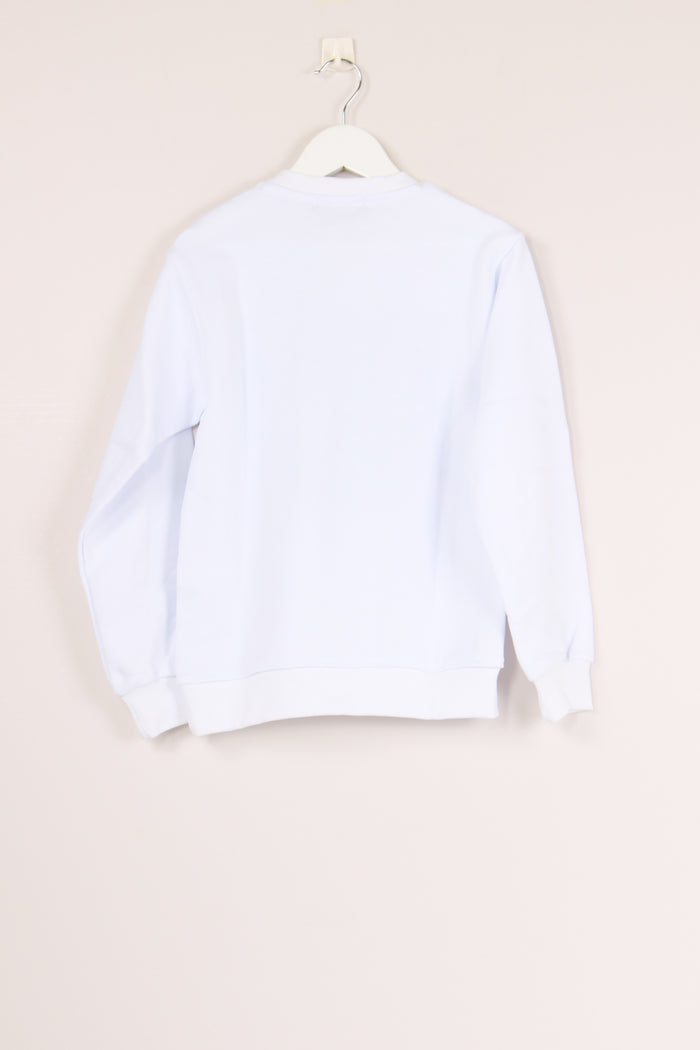 Felpa Ricamo Bomber White-2