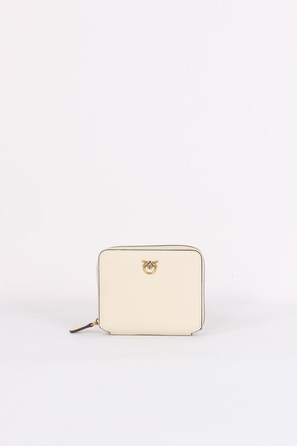 Taylor Portafoglio Zip Around Bianco Seta