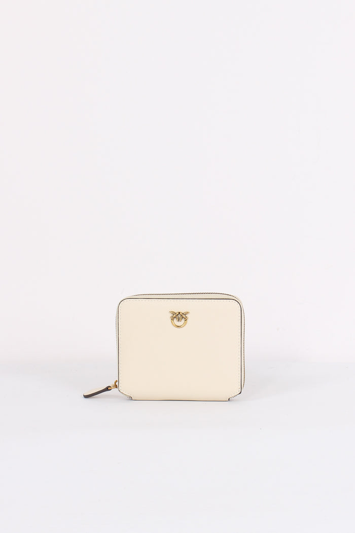 Taylor Portafoglio Zip Around Bianco Seta