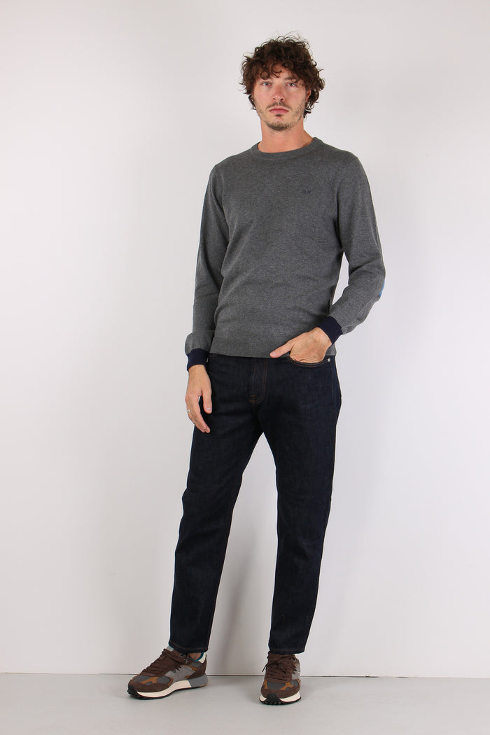 Maglia Profilo Toppa Grigio-4