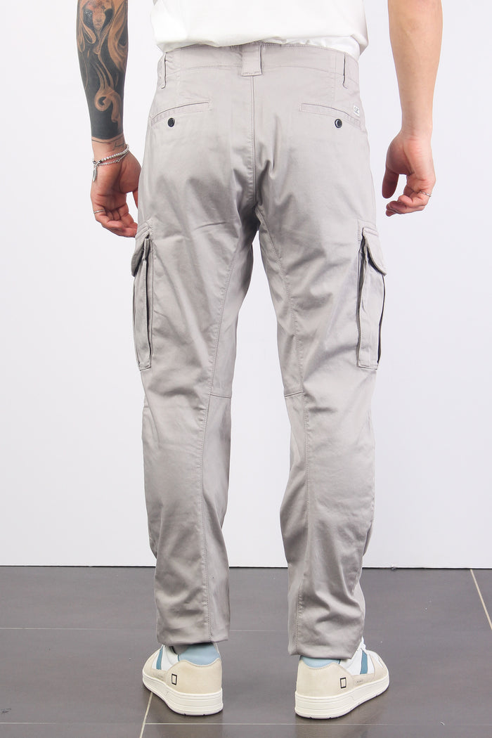 Pantalone Cargo Logo Drizzle Grey-3