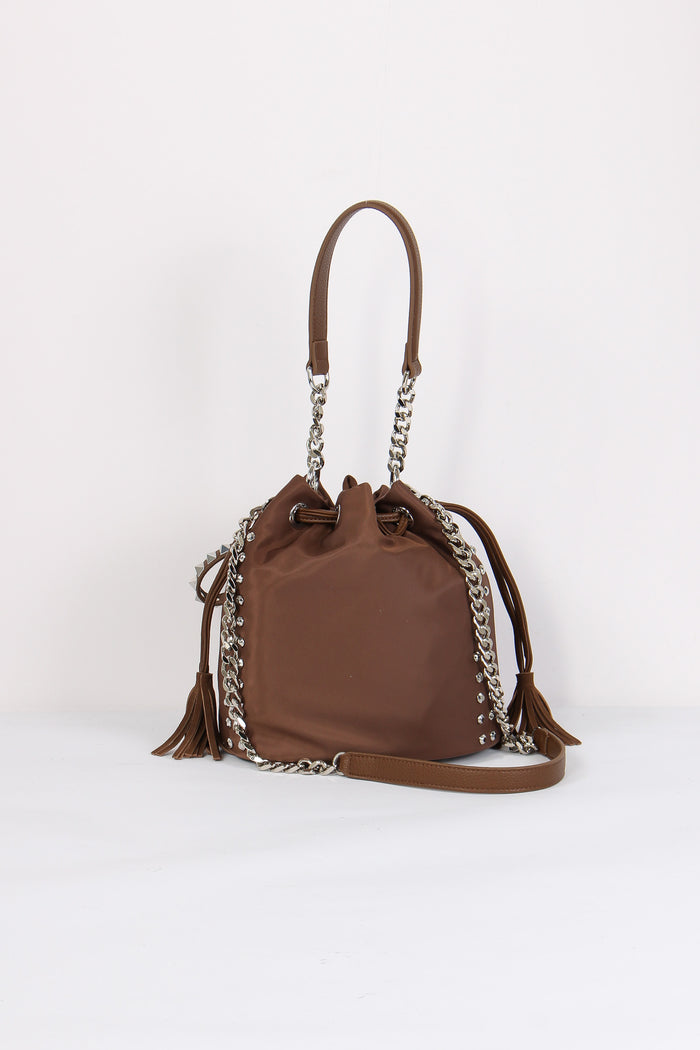 Secchiello Nylon Borchie Brown-3