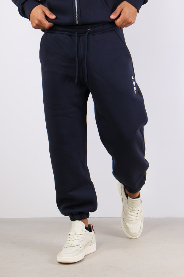 Pantalone Felpa Logo Blu