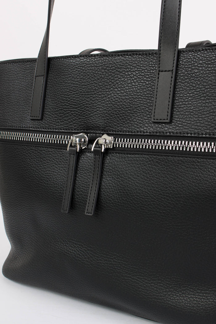 Corallina Shopping Zip Grande Black-4