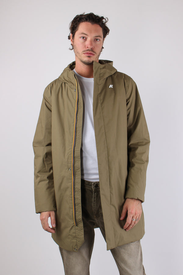 Giubbotto Lungo Cappuccio Green Army