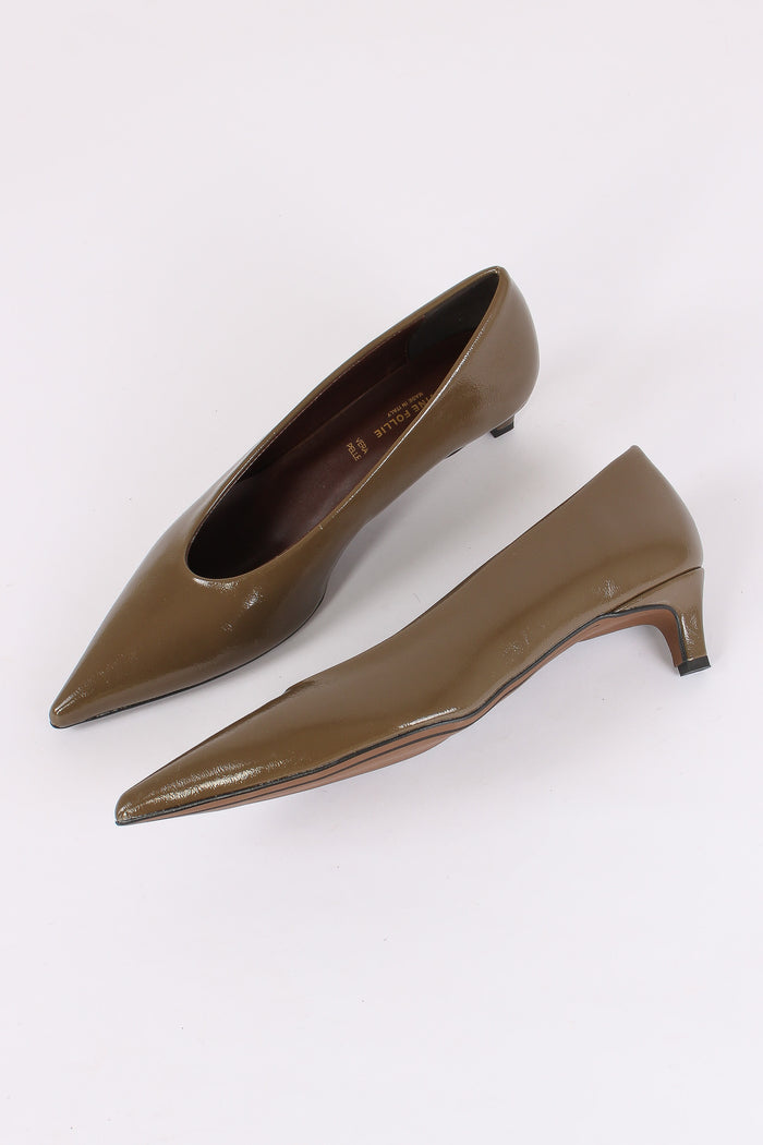 Decollete Vernice Tacco 3 Taupe-6