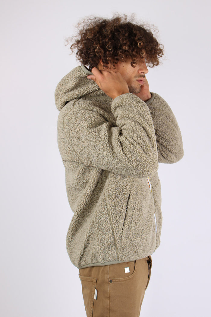Felpa Teddy Reversibile Green Oak-11
