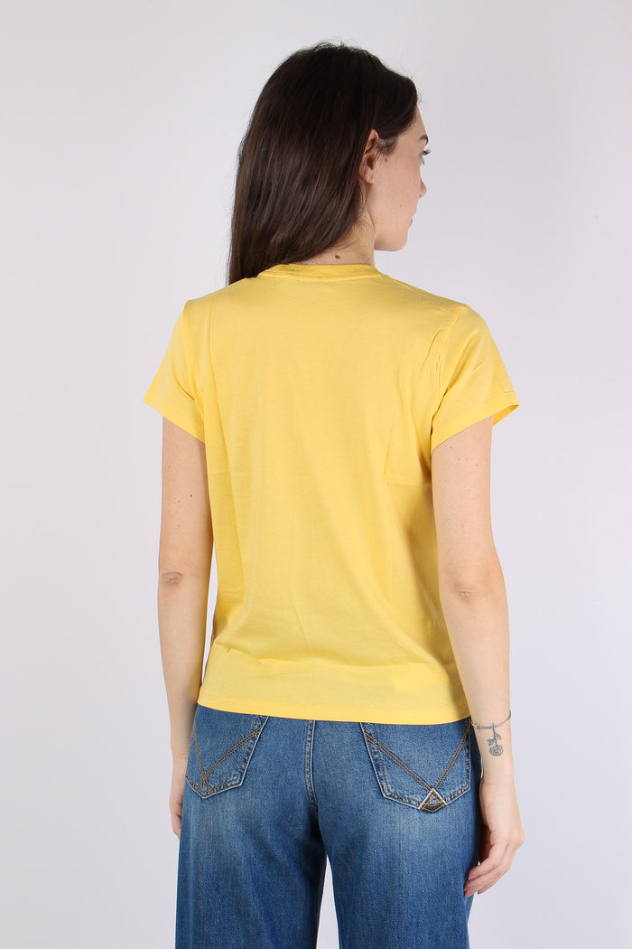 T-shirt Manica Corta Basica Yellow-4